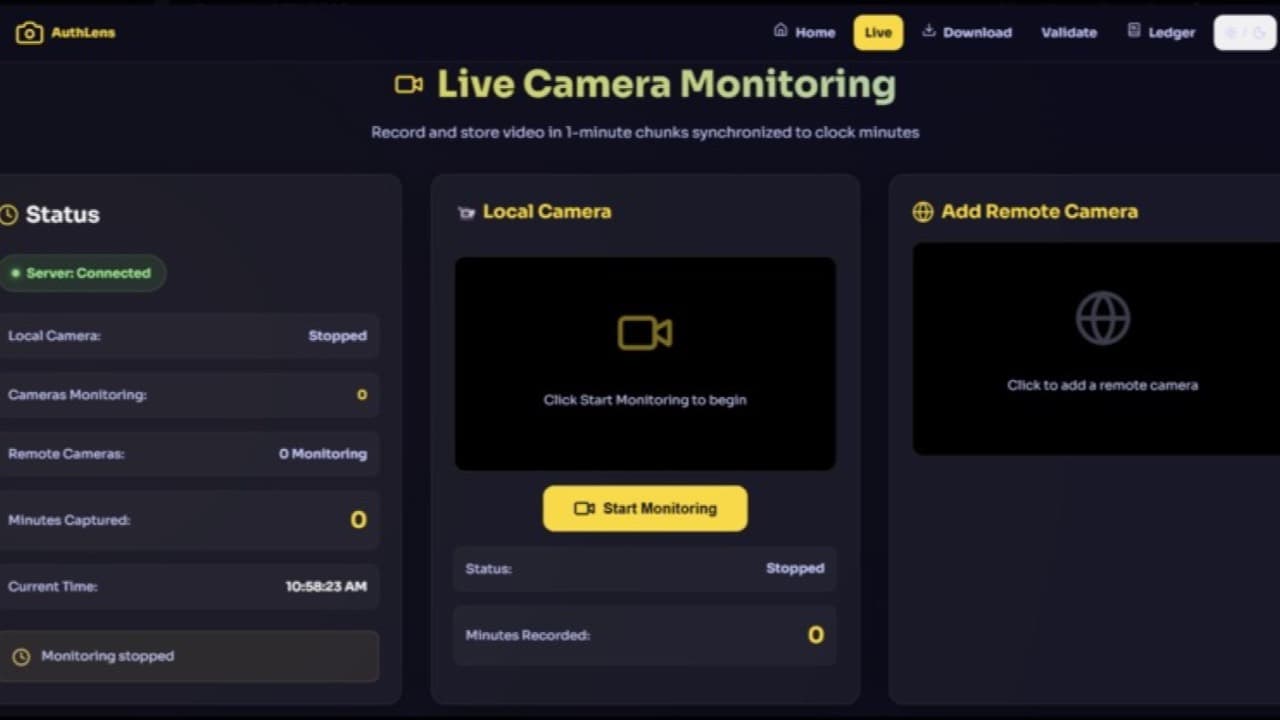Screenshot of AuthLens