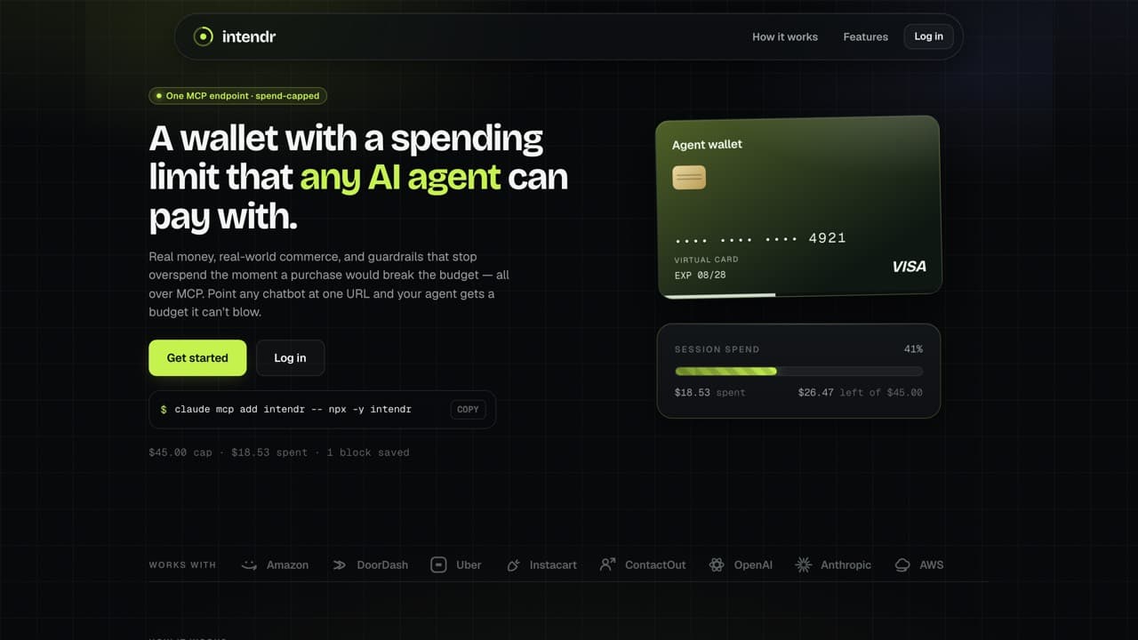 Screenshot of intendr