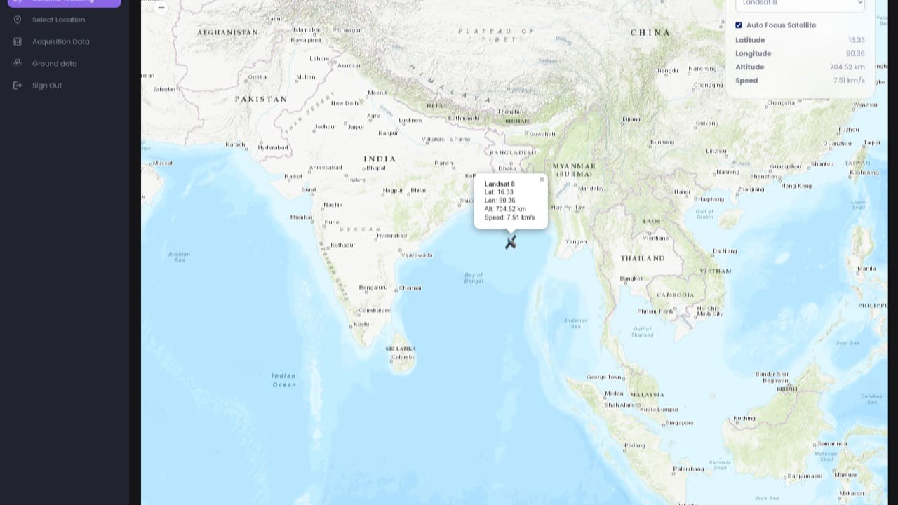Screenshot of Landsat-Lens